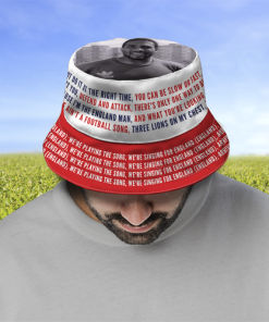 John Barnes Rap World In Motion England Bucket Hat Euro 2024