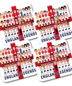 England Football Legends Coasters Pack Of 4 Vector Heroes