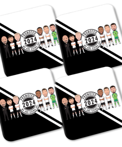Derby Promoted 2024 Coasters Pack Of 4 Vector Heroes