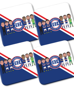 Ipswich Promoted 2024 Coasters Pack Of 4 Vector Heroes