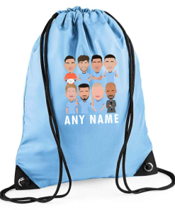 Man City Personalised Gym Bag Vector Heroes 2024-25