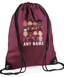 West Ham 2024-25 Personalised Gym Bag Vector Heroes