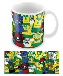Norwich Retro Shirt Classic Kit Mug Mash
