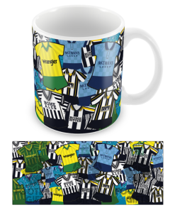 Notts County Retro Shirt Classic Kit Mug Mash
