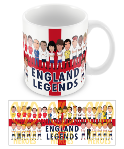 England Football Legends Mug Vector Heroes