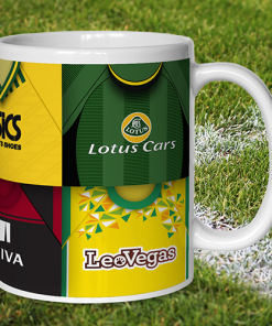 Alternative view of Norwich City Retro Shirt Montage Mug