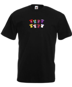 Crystal Palace Retro Kits Black T-Shirt Classic Kits