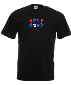 Ipswich Retro Kits Black T-Shirt Classic Kits