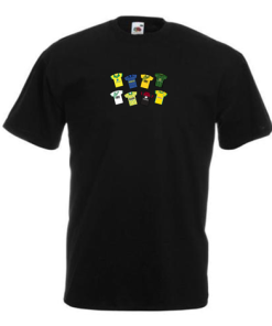 Norwich Retro Kits Black T-Shirt Classic Kits