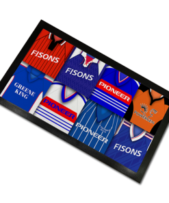 Ipswich Classic Shirts Retro Home & Away Shirts Kit Montage Bar Runner
