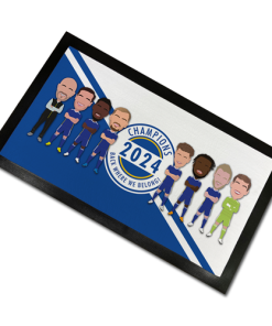 Leicester Champions 2024 Bar Runner Mat Vector Heroes