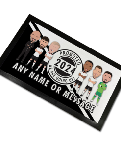 Derby Promoted 2024 Personalised Bar Runner Mat Vector Heroes