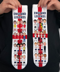 England Football Legends Socks Vector Heroes