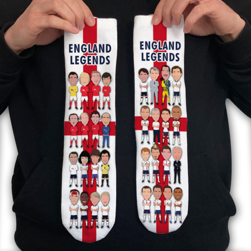 England Football Legends Socks Vector Heroes