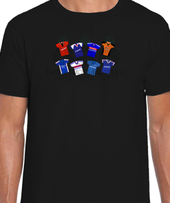Ipswich Town Retro Kits Black T-Shirt Classic Kits