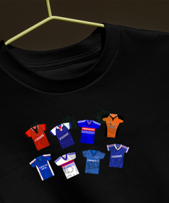 Ipswich Town Retro Kits Black T-Shirt Classic Kits - Image 3