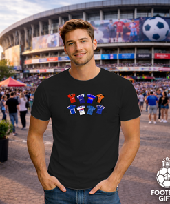 Alternative view of Ipswich Town Retro Kits Black T-Shirt Classic Kits