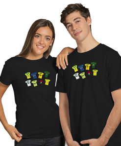 Norwich City Retro Kits Black T-Shirt Classic Kits - Image 4