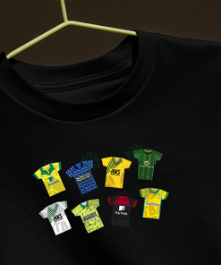 Norwich City Retro Kits Black T-Shirt Classic Kits - Image 3