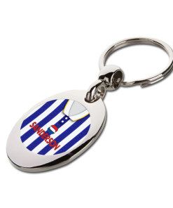 Sheffield Wednesday Retro Home 1993 Shirt Trolley Coin Keyring