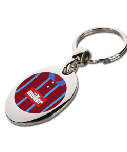 Aston Villa Retro Home 1994 Shirt Trolley Coin Keyring