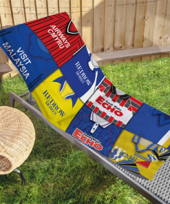 Cardiff Classic Kits Montage Retro Shirt Beach Towel