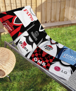 Fulham Classic Kits Montage Retro Shirt Beach Towel