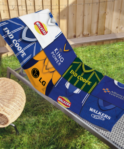 Leicester Classic Kits Montage Retro Shirt Beach Towel
