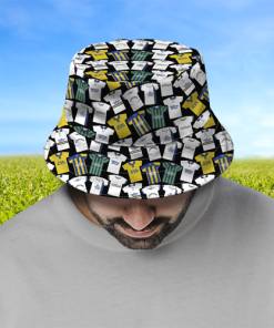 Leeds Utd Retro Shirt Bucket Hat Classic Kits