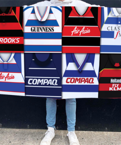 QPR Retro Kit Montage Football Flag High Quality Classic Kits