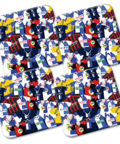 Blackburn Retro Shirts Classic Kits Mash Coasters Pack Of 4