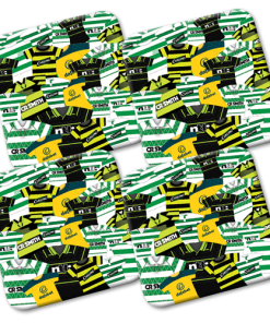 Celtic Retro Shirts Classic Kits Mash Coasters Pack Of 4
