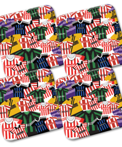 Stoke Retro Shirts Classic Kits Mash Coasters Pack Of 4