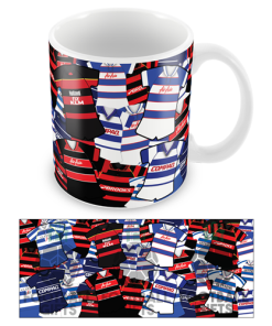 QPR Retro Shirt Classic Kit Mug Mash