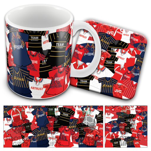 Aberdeen Retro Shirt Classic Kit Mash Mug and Coaster Set