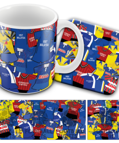 Cardiff Retro Shirt Classic Kit Mash Mug and Coaster Set