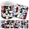 Fulham Retro Shirt Classic Kit Mash Mug and Coaster Set