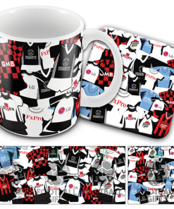 Fulham Retro Shirt Classic Kit Mash Mug and Coaster Set