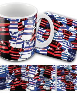 QPR Retro Shirt Classic Kit Mash Mug and Coaster Set