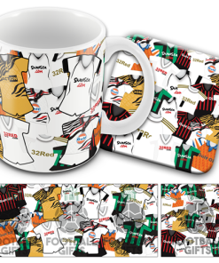 Swansea Retro Shirt Classic Kit Mash Mug and Coaster Set