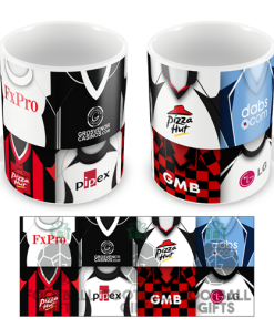 Fulham Retro Shirt Montage Mug