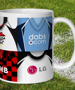 Alternative view of Fulham Retro Shirt Montage Mug