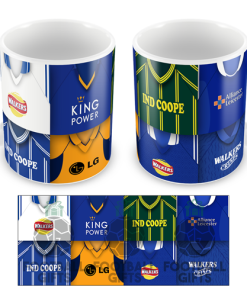 Leicester City Retro Shirt Montage Mug