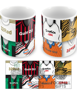 Swansea Retro Shirt Montage Mug