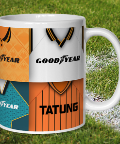Alternative view of Wolves Retro Shirt Montage Mug