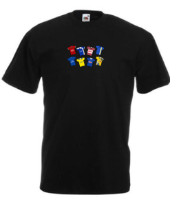 Cardiff Retro Kits Black T-Shirt Classic Kits