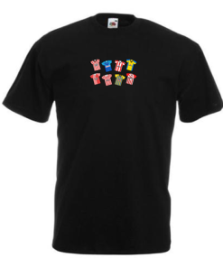 Southampton Retro Kits Black T-Shirt Classic Kits