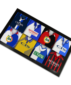 Blackburn Classic Shirts Retro Home & Away Shirts Kit Montage Bar Runner