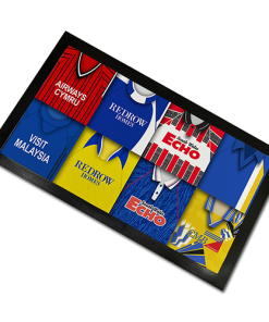 Cardiff Classic Shirts Retro Home & Away Shirts Kit Montage Bar Runner