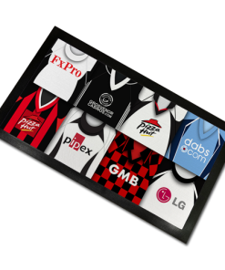 Fulham Classic Shirts Retro Home & Away Shirts Kit Montage Bar Runner